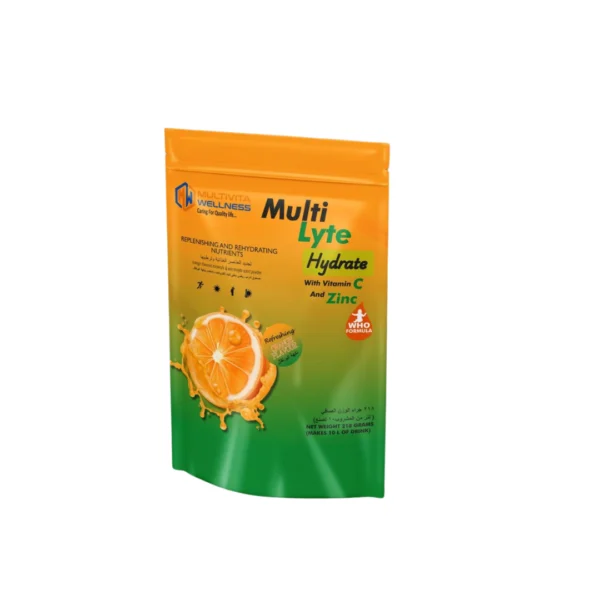 MULTILYTE HYDRATE ORANGE WITH VITAMIN C AND ZINC- 218 grams for 10 L